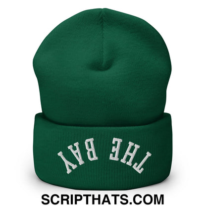 Upside Down The Bay Embroidered Knit Cuffed Beanie Spruce