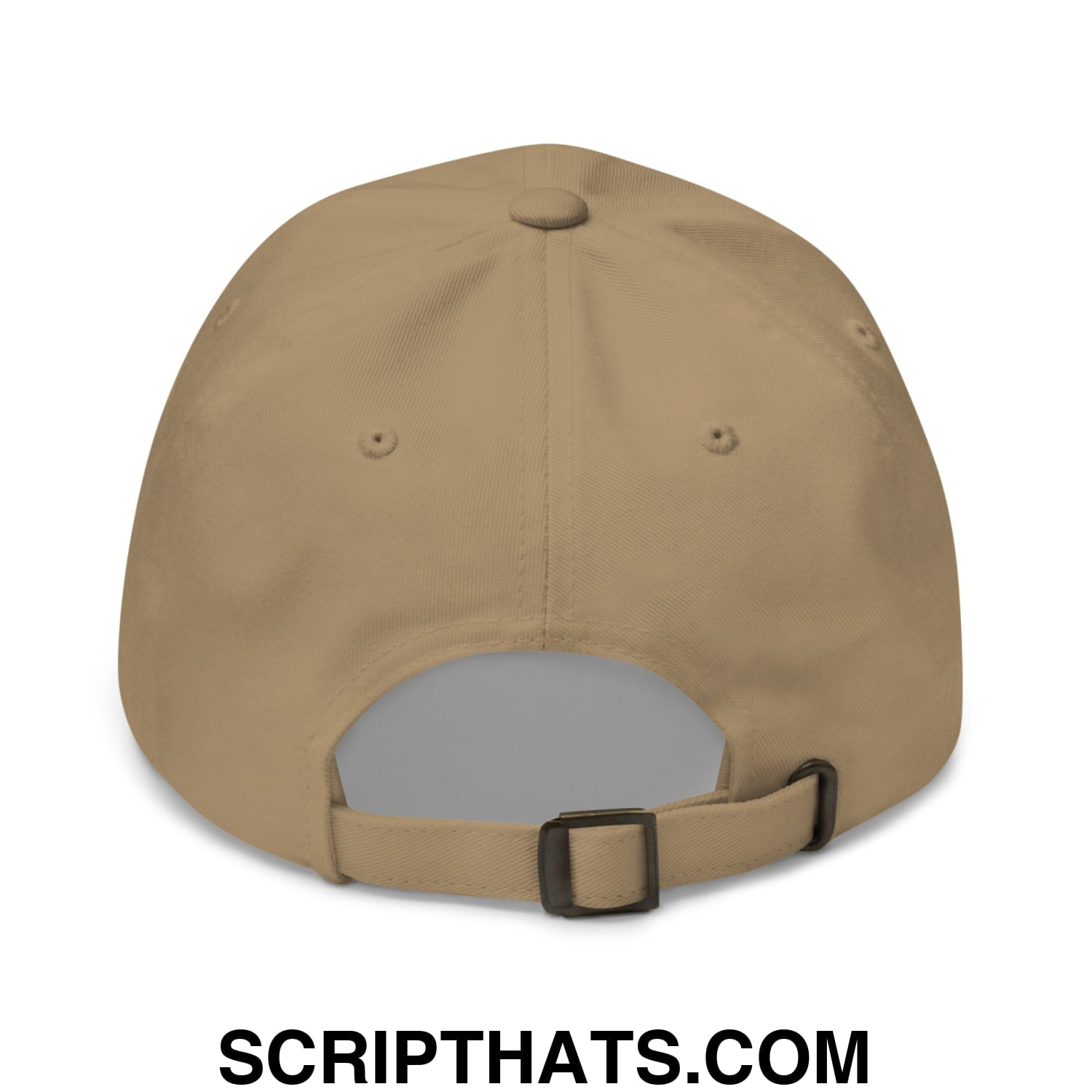 Upside Down Vancouver Embroidered Unstructured Dad Hat Khaki