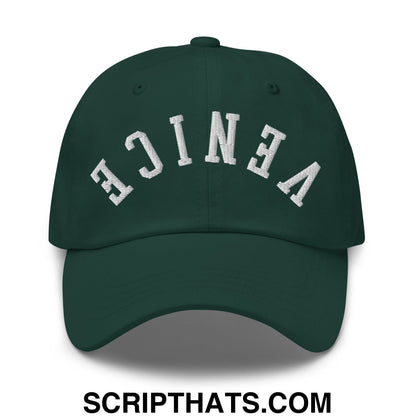 Upside Down Venice Embroidered Unstructured Dad Hat Spruce