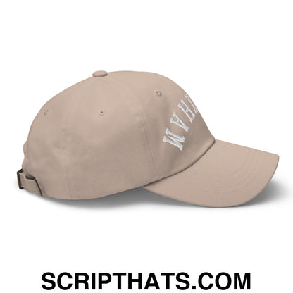 Upside Down Wrexham Embroidered Unstructured Dad Hat Stone