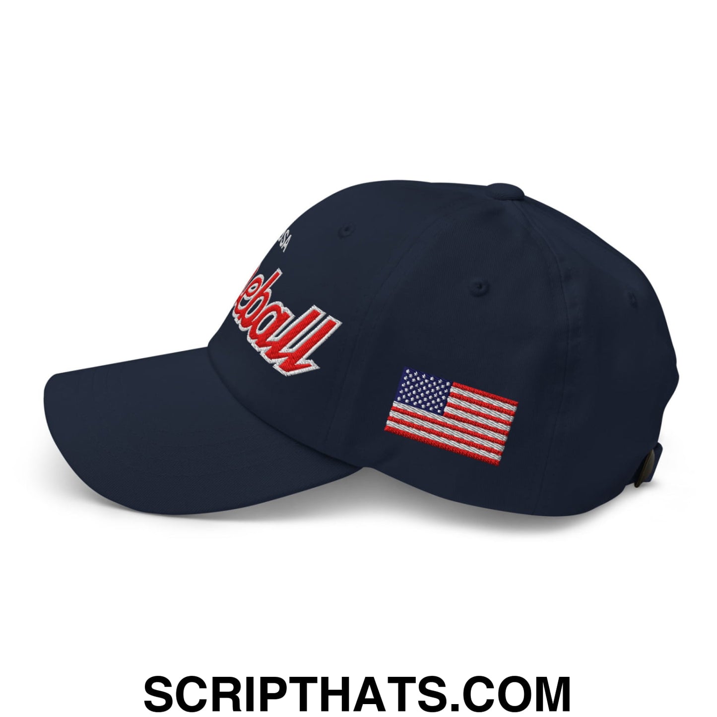 USA Baseball Olympics WBC Vintage Sports Script Embroidered Unstructured Dad Hat Default Title