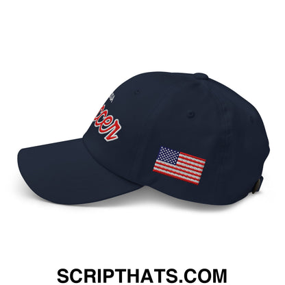 USA Soccer Olympics World Cup Vintage Sports Script Embroidered Unstructured Dad Hat Default Title