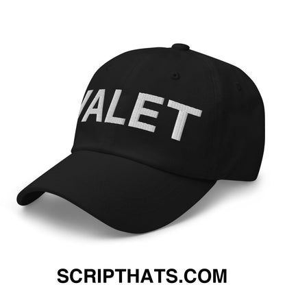 Valet Uniform Work Embroidered Dad Hat Black