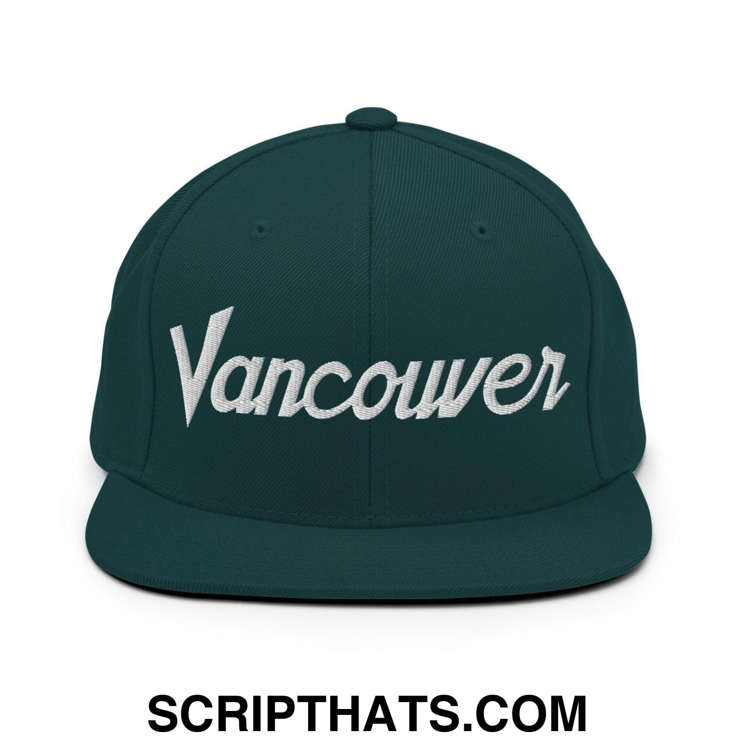 Vancouver Script Snapback Hat Spruce