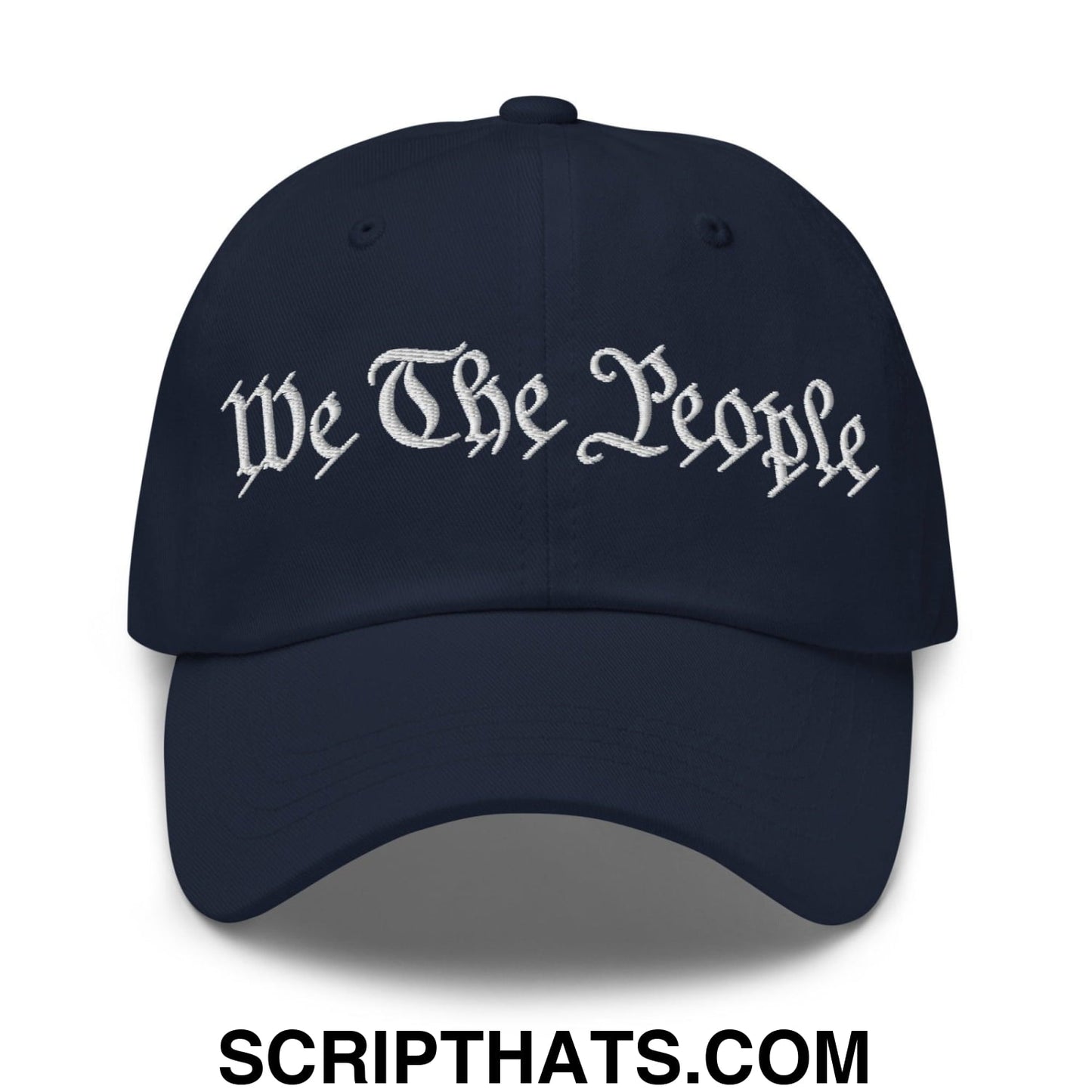 We The People Embroidered Dad Hat Navy