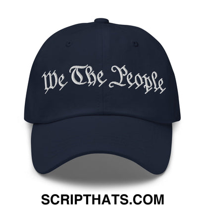 We The People Embroidered Dad Hat Navy