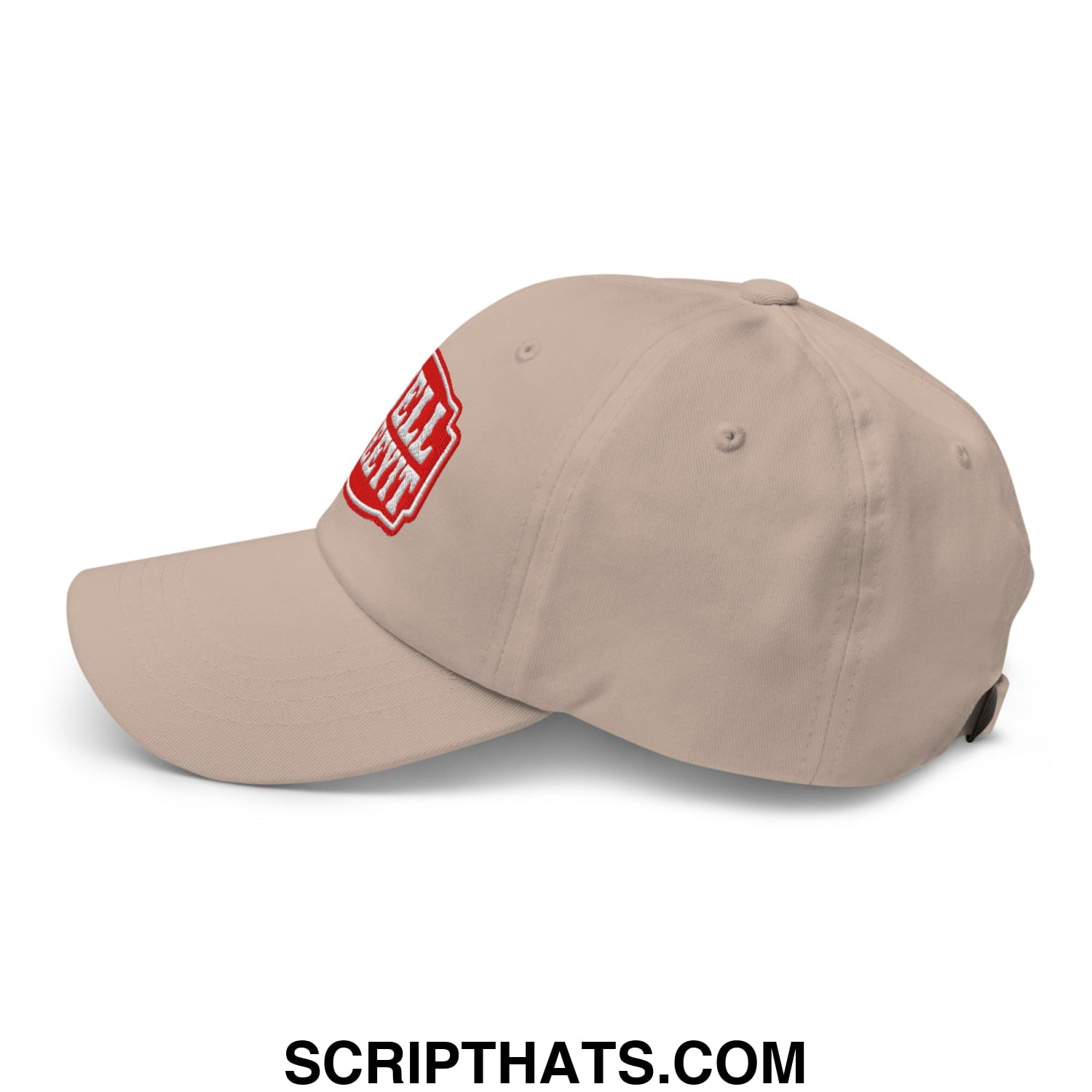 Well Sheeyit Embroidered Unstructured Dad Hat Stone