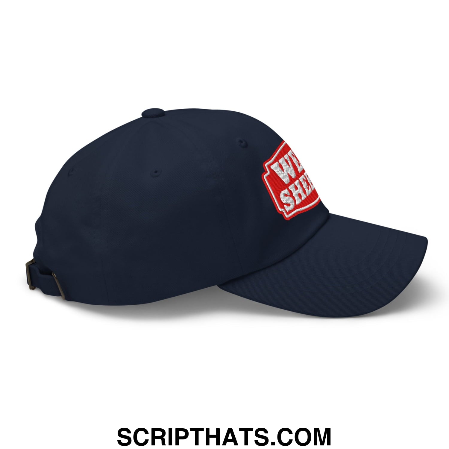 Well Sheeyit Embroidered Unstructured Dad Hat Navy