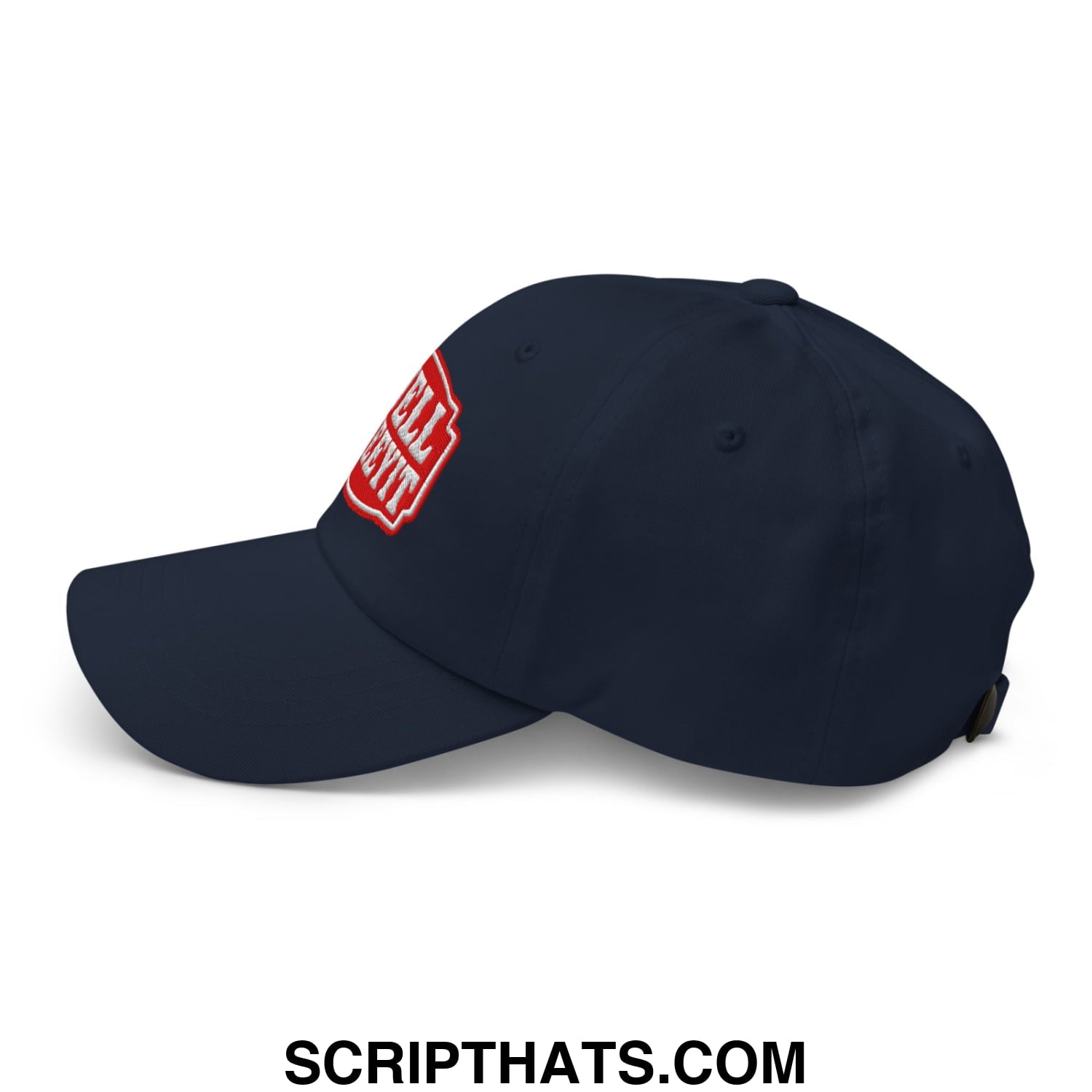 Well Sheeyit Embroidered Unstructured Dad Hat Navy