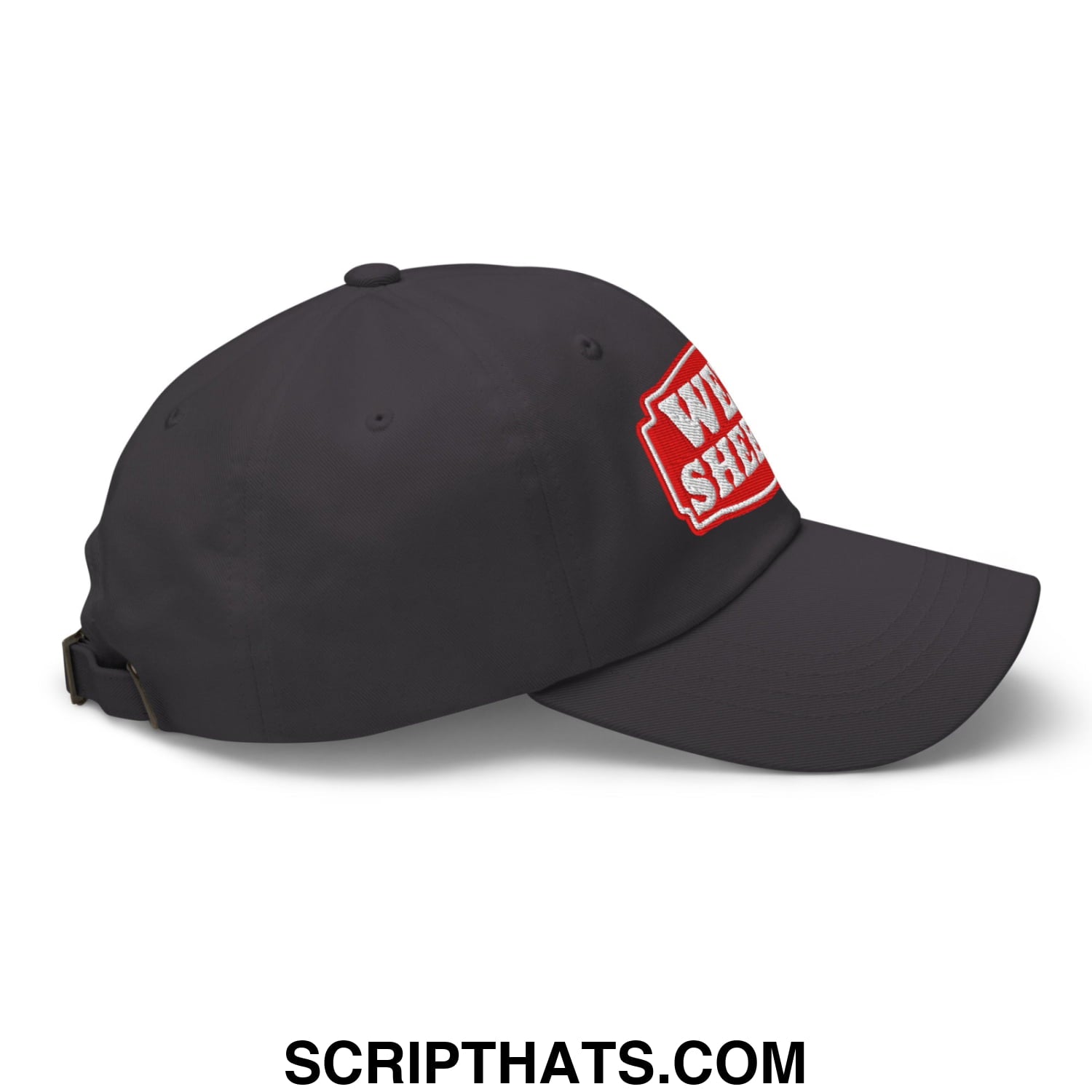Well Sheeyit Embroidered Unstructured Dad Hat Dark Grey