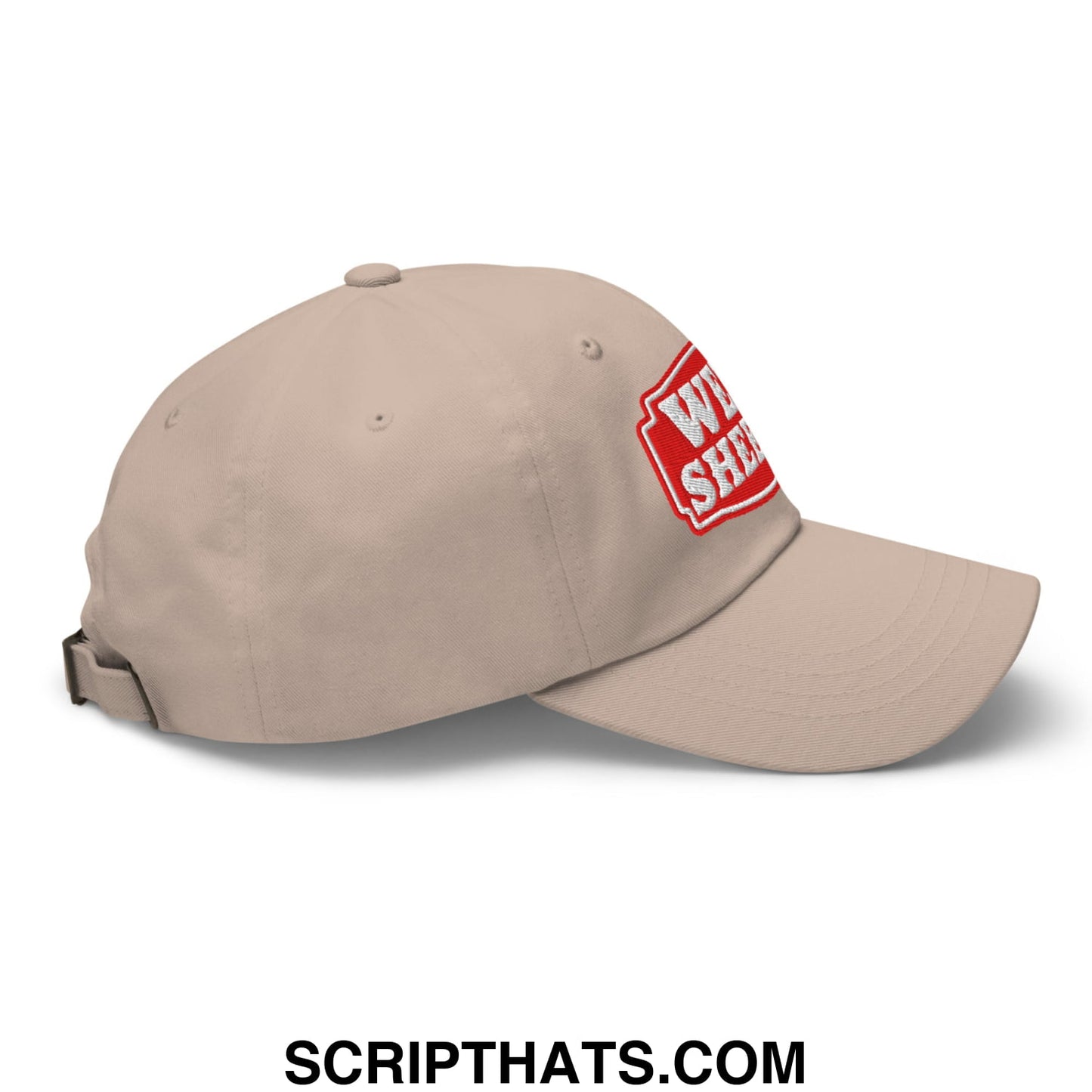 Well Sheeyit Embroidered Unstructured Dad Hat Stone