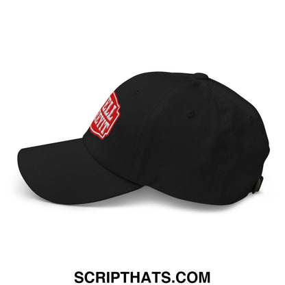 Well Sheeyit Embroidered Unstructured Dad Hat Black