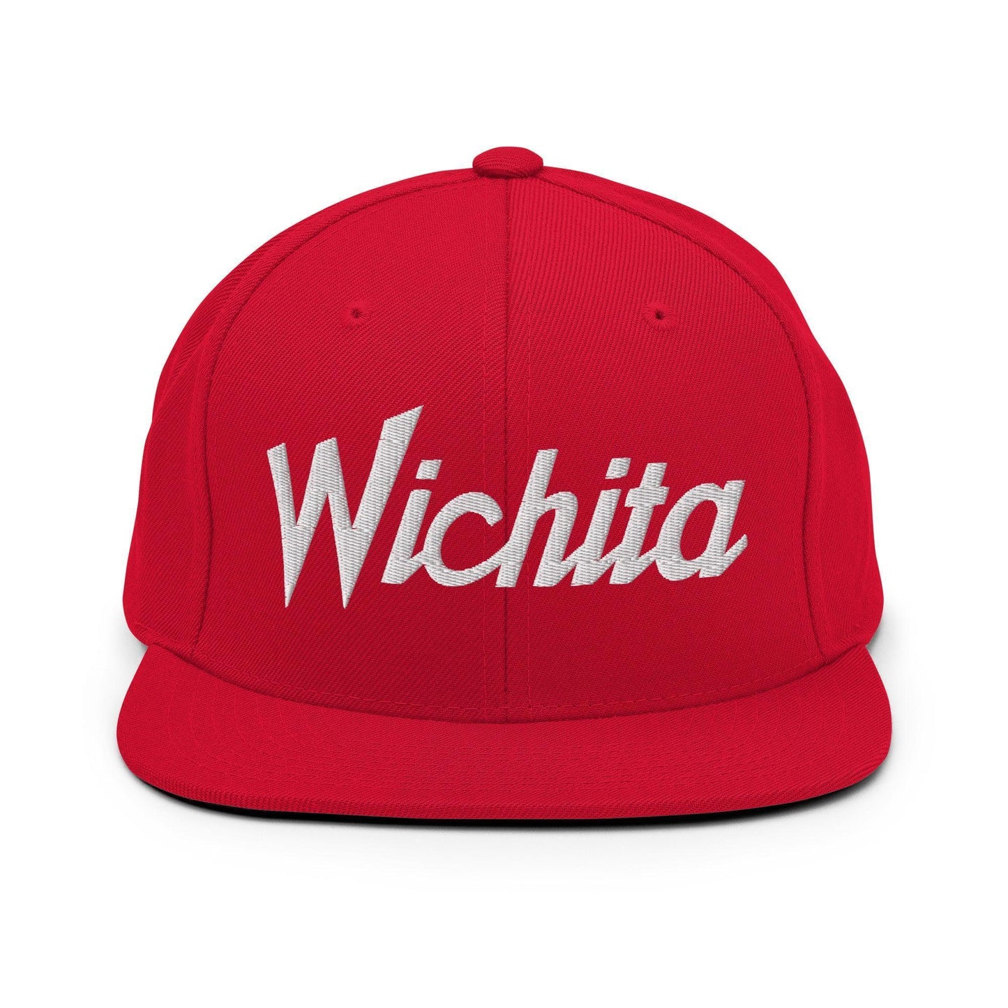 Wichita Script Snapback Hat Red