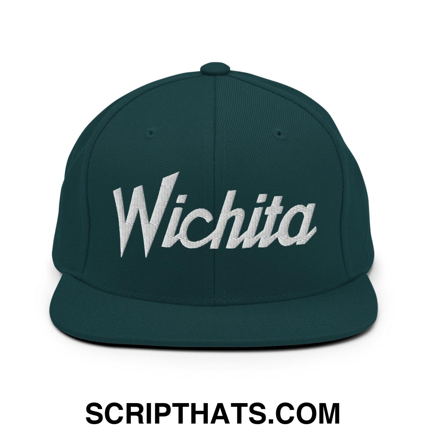 Wichita Script Snapback Hat Spruce