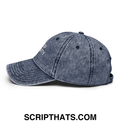 Wife of the Party Embroidered Unstructured Denim Dad Hat Navy