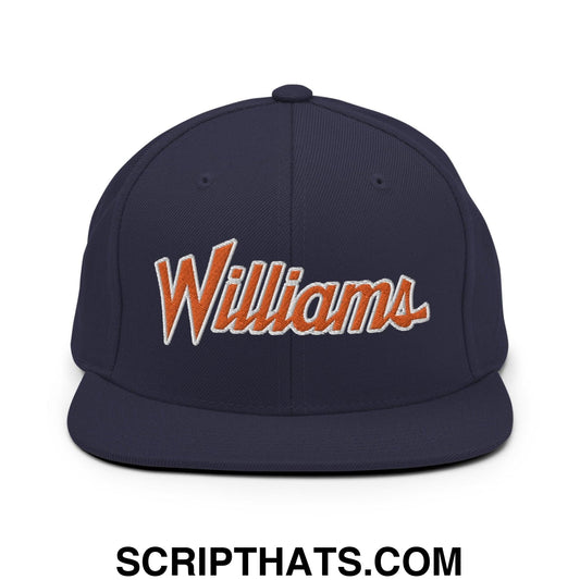 Williams Chicago Football Script Snapback Hat Navy