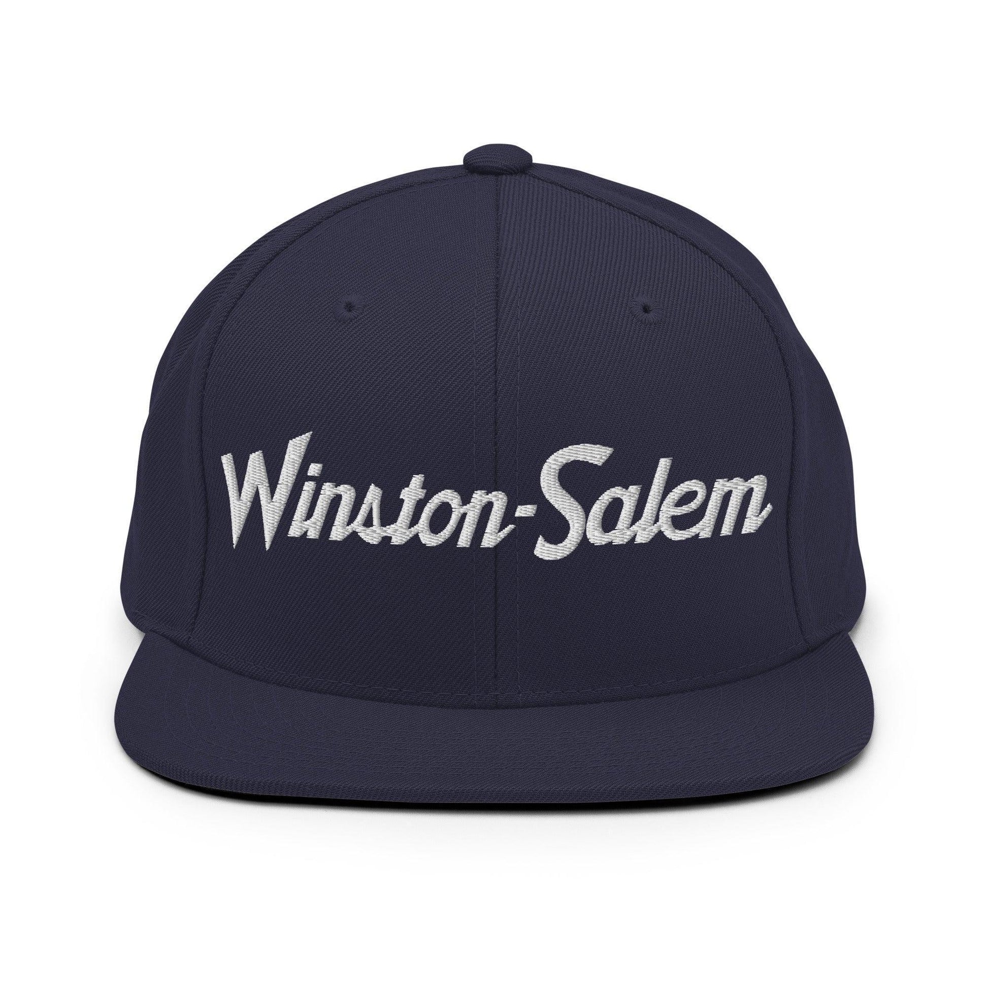 Winston-Salem Script Snapback Hat Navy