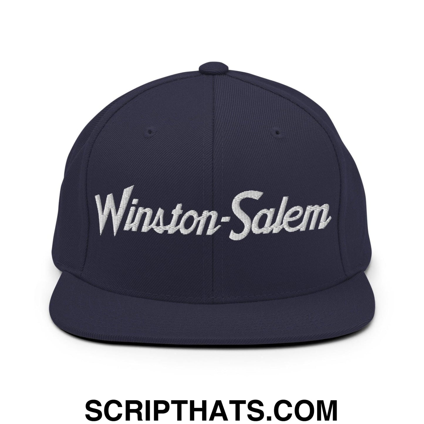Winston-Salem Script Snapback Hat Navy