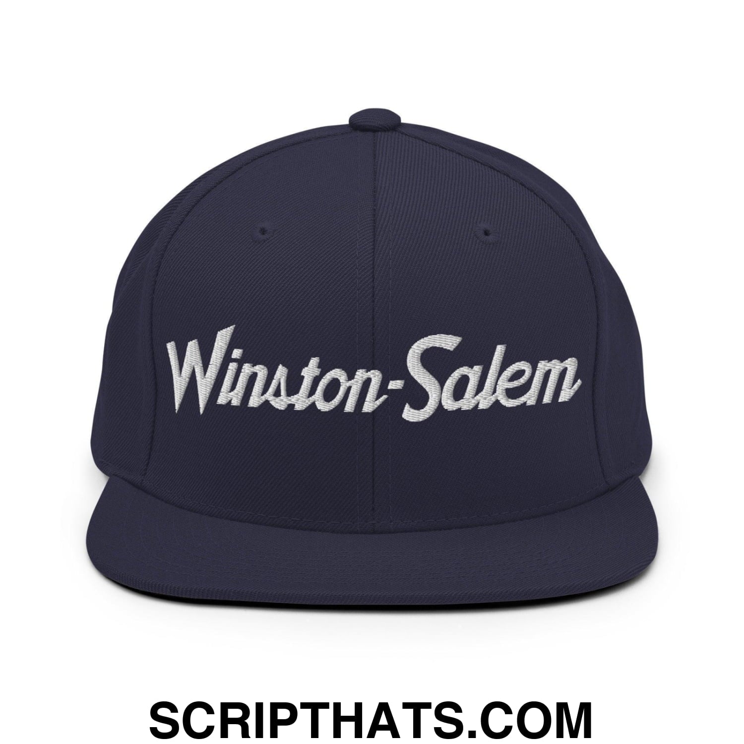Winston-Salem Script Snapback Hat Navy