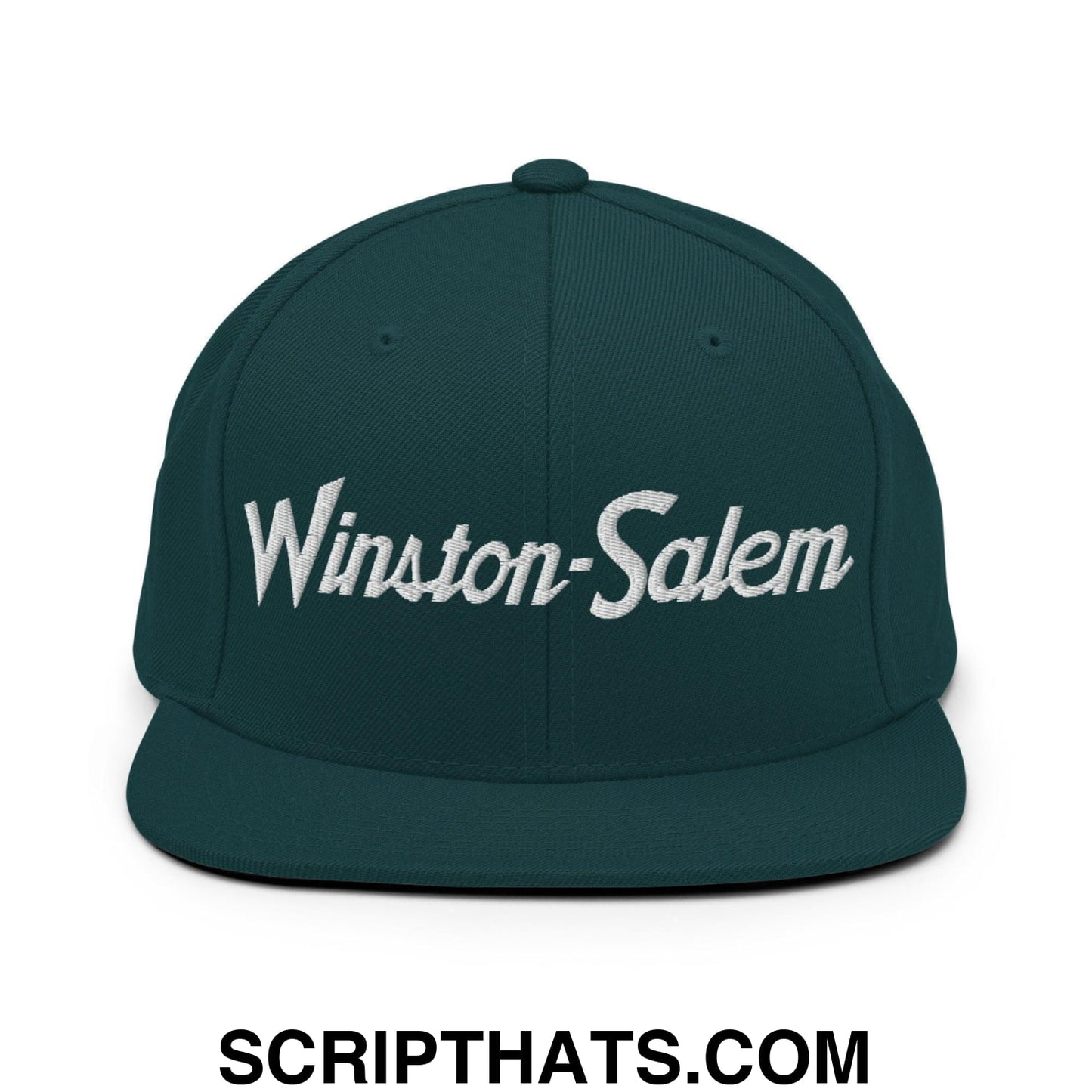 Winston-Salem Script Snapback Hat Spruce