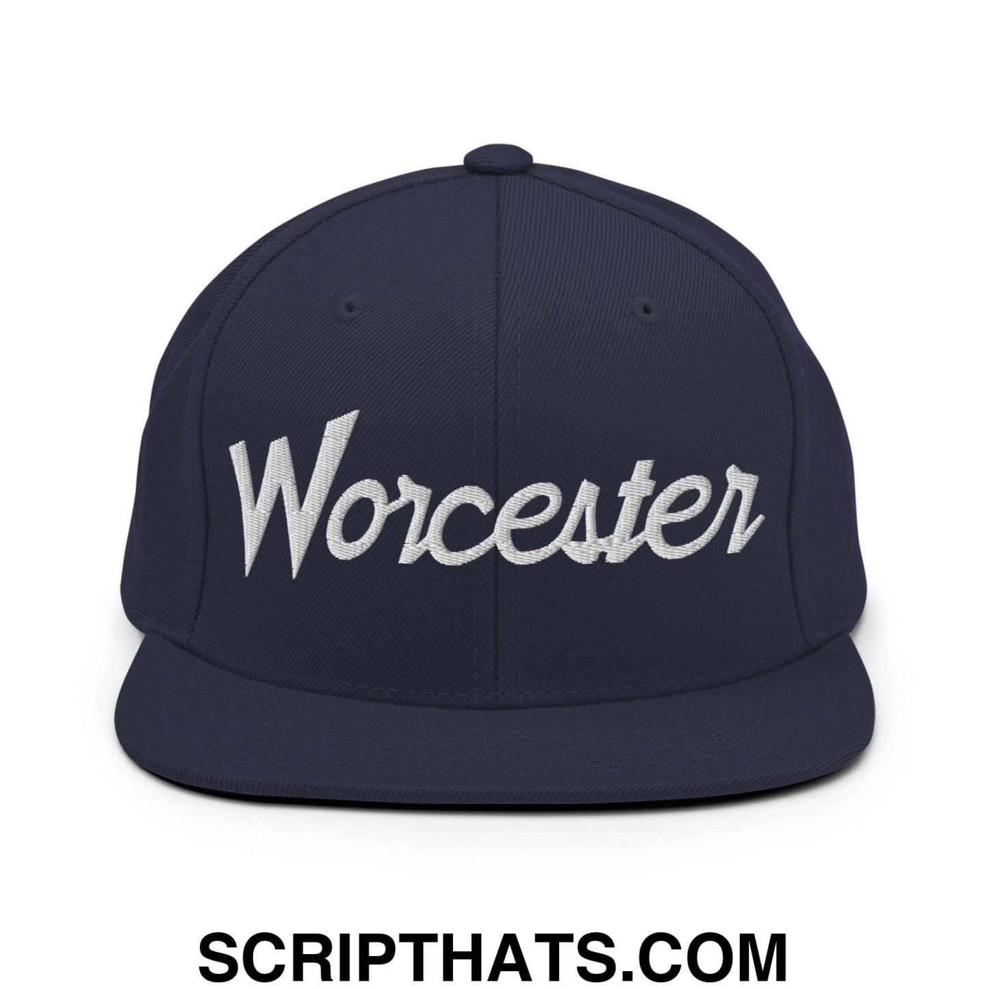 Worcester Script Snapback Hat Navy