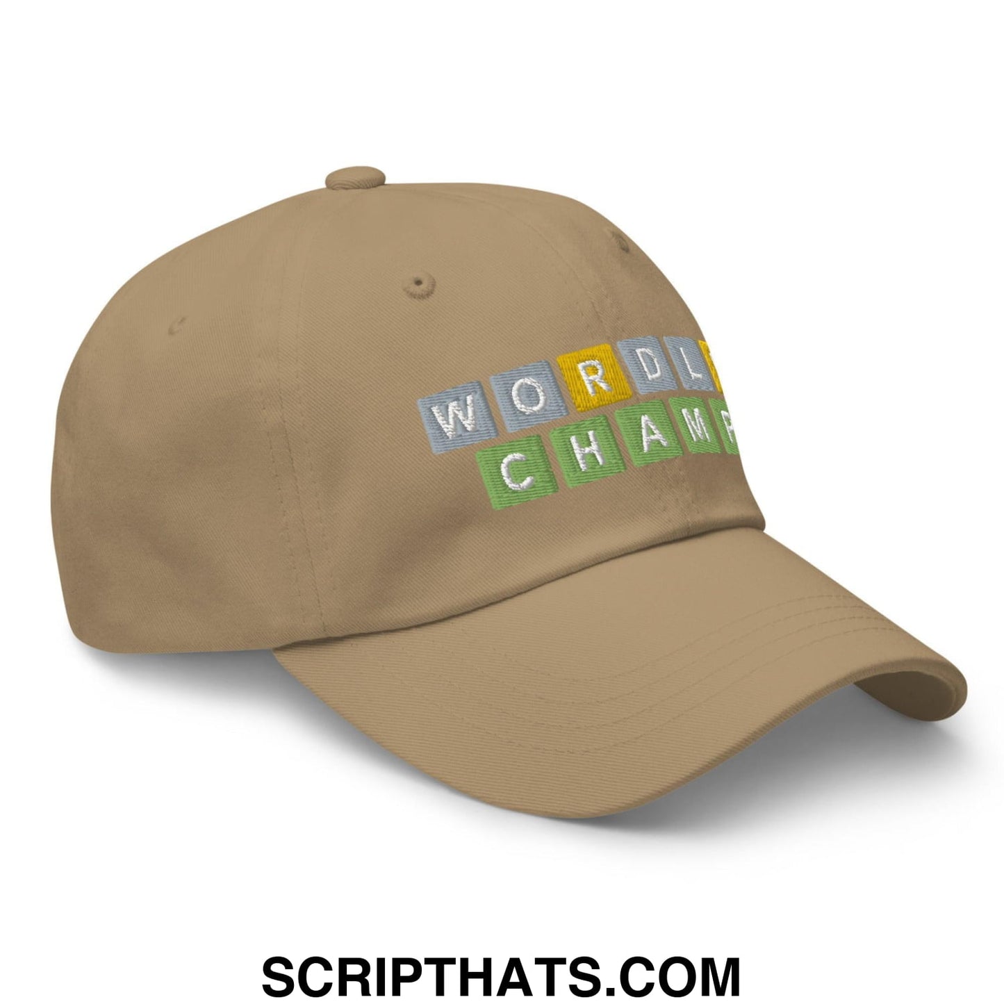 Wordle Champ Dad Hat Khaki