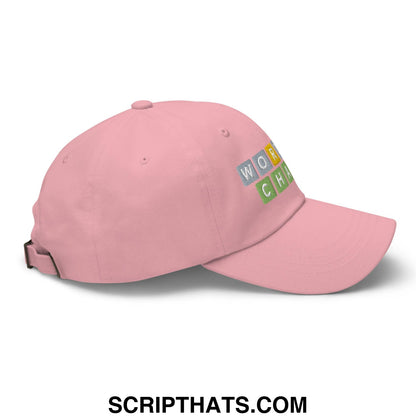 Wordle Champ Dad Hat Pink
