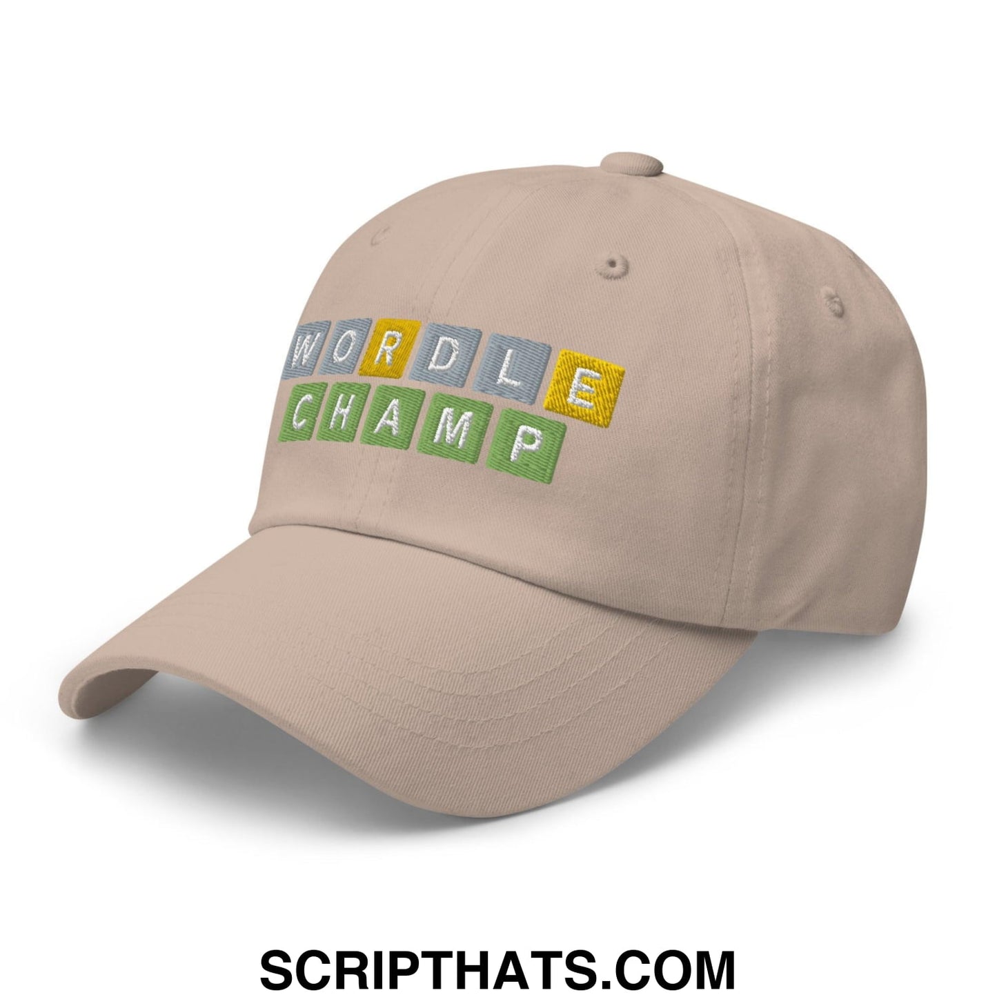 Wordle Champ Dad Hat Stone