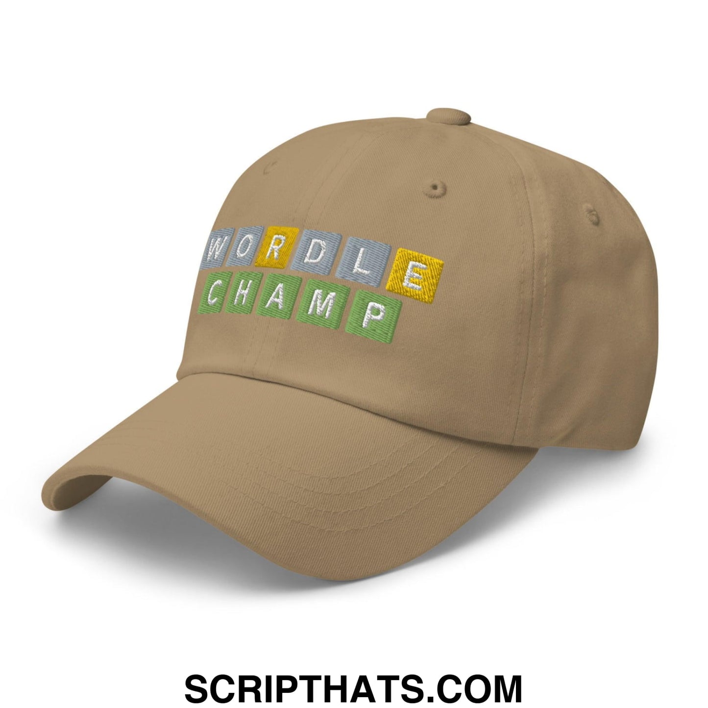 Wordle Champ Dad Hat Khaki