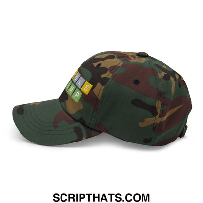 Wordle Champ Dad Hat Green Camo