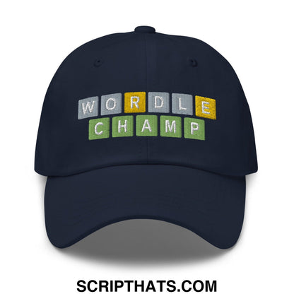 Wordle Champ Dad Hat Navy
