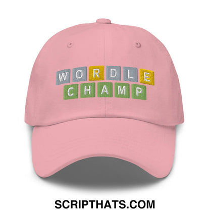 Wordle Champ Dad Hat Pink