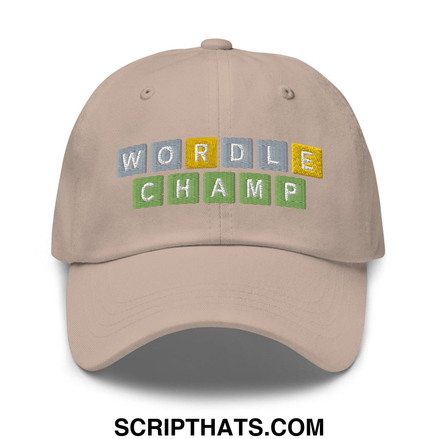 Wordle Champ Dad Hat Stone