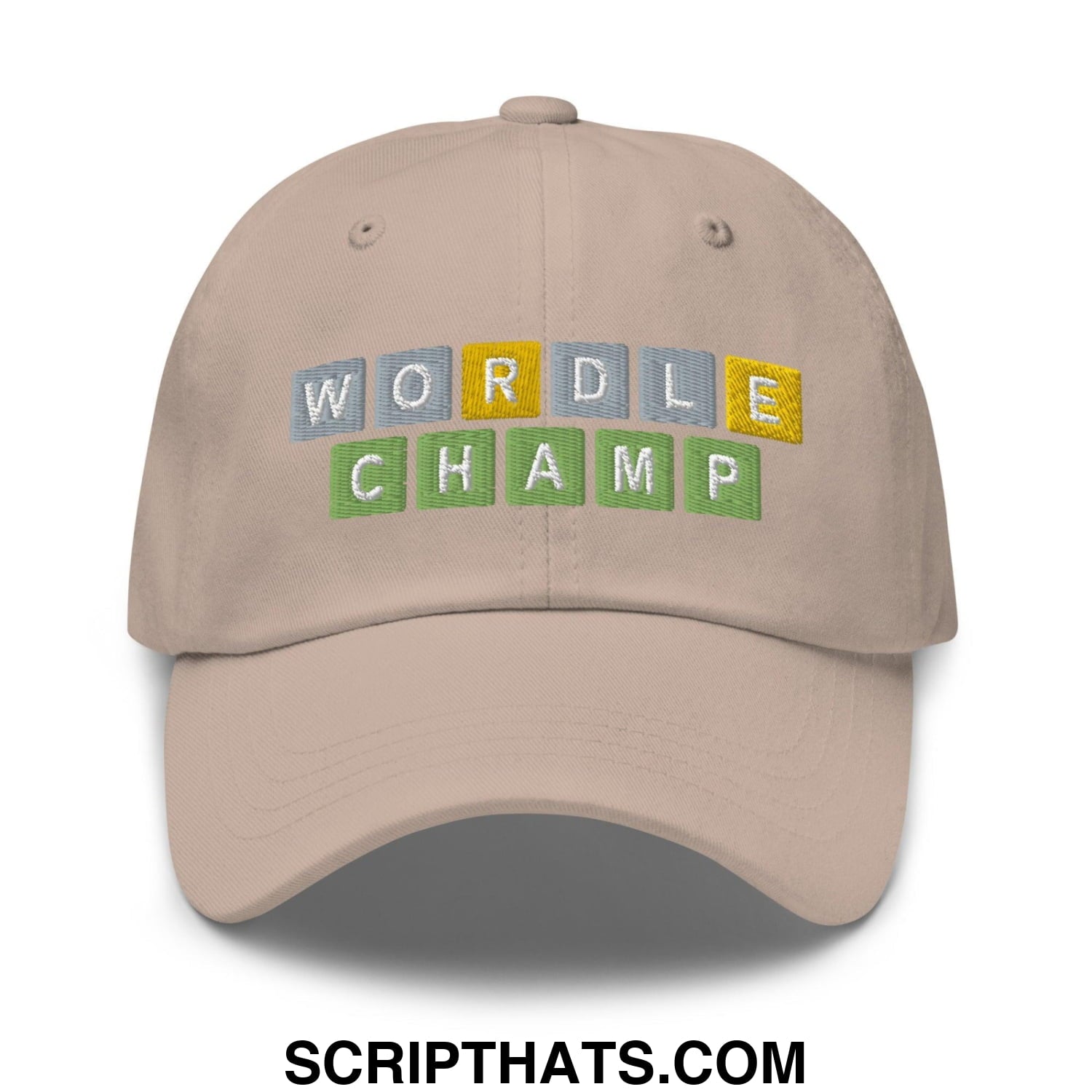 Wordle Champ Dad Hat Stone