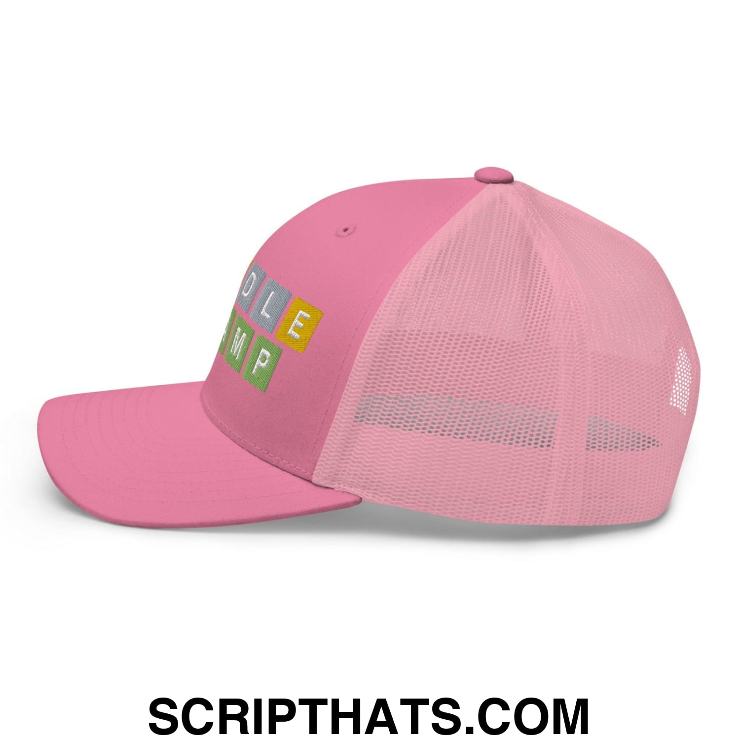 Wordle Champ Retro Trucker Hat Pink