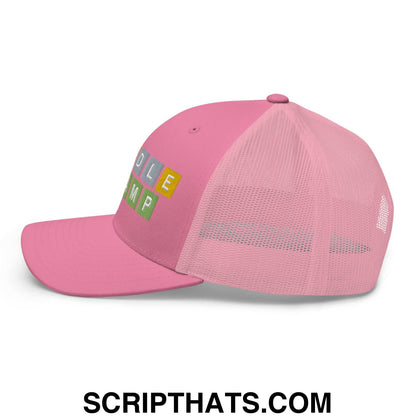 Wordle Champ Retro Trucker Hat Pink