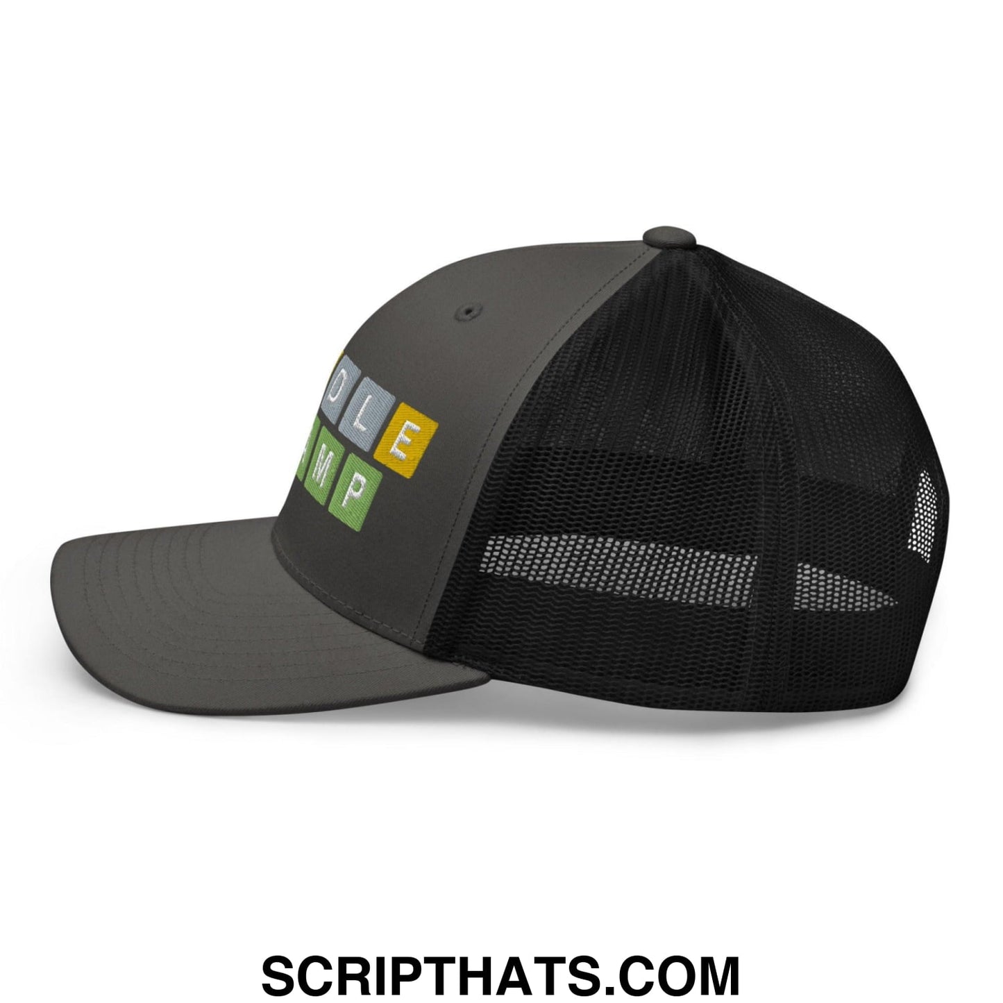 Wordle Champ Retro Trucker Hat Charcoal Black