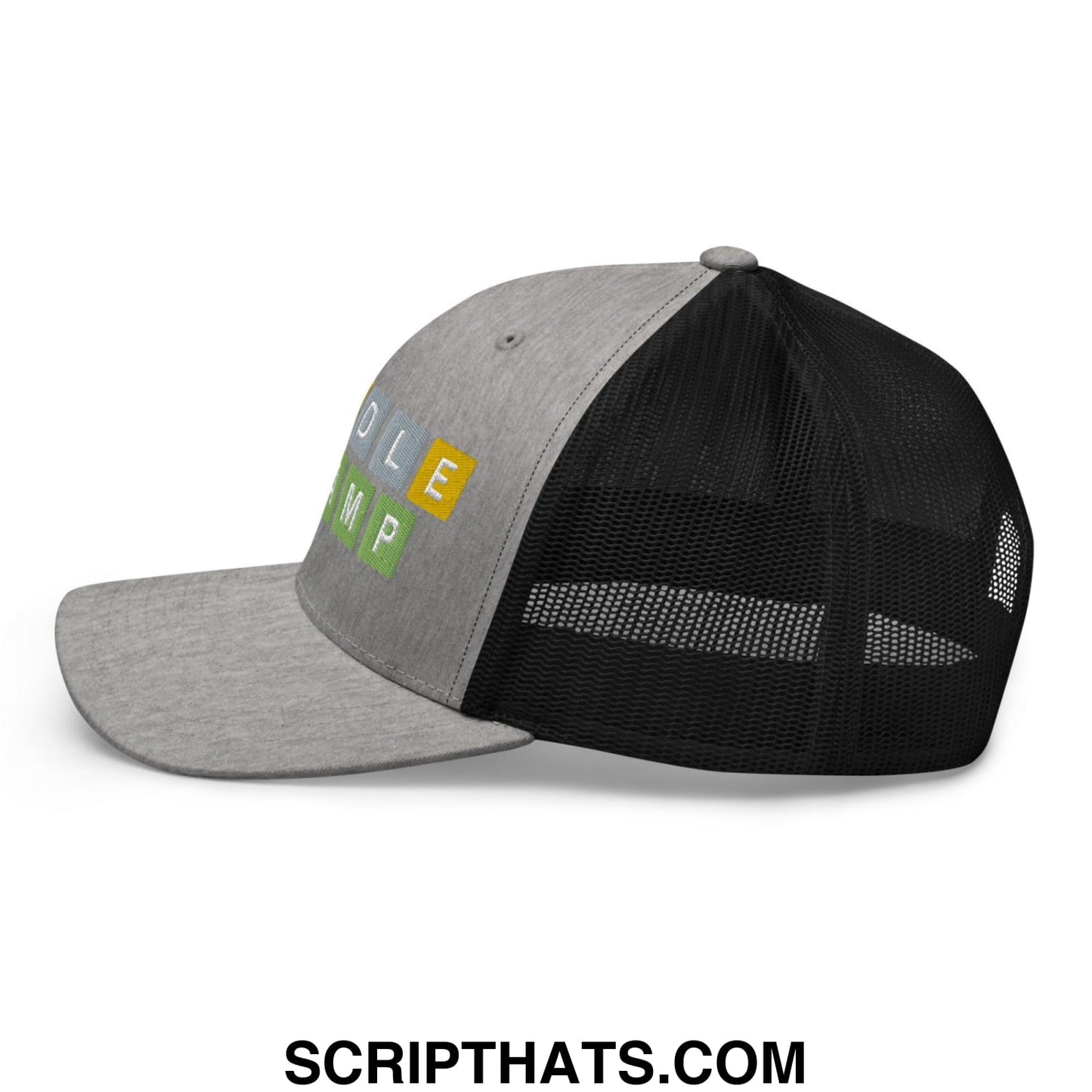 Wordle Champ Retro Trucker Hat Heather Black