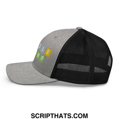Wordle Champ Retro Trucker Hat Heather Black