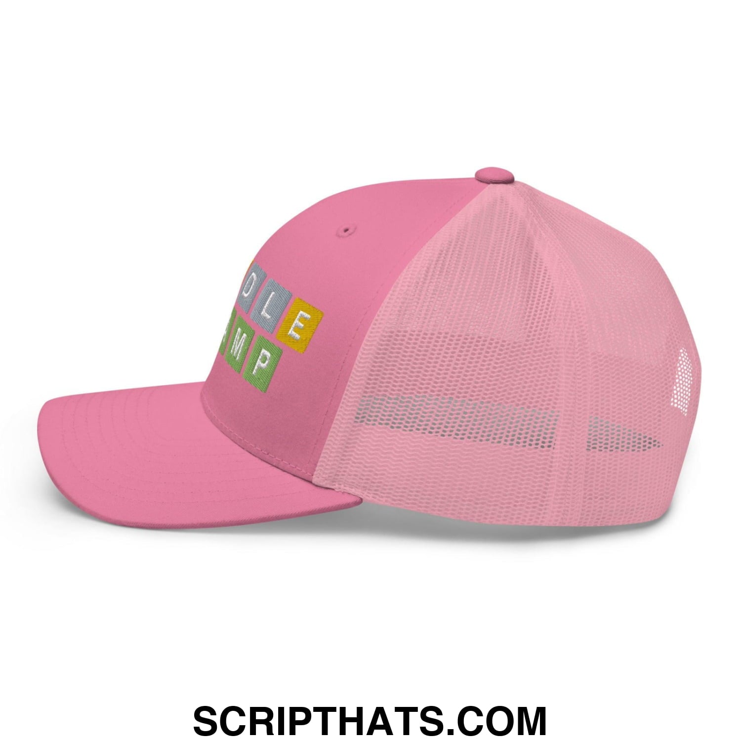 Wordle Champ Retro Trucker Hat Pink