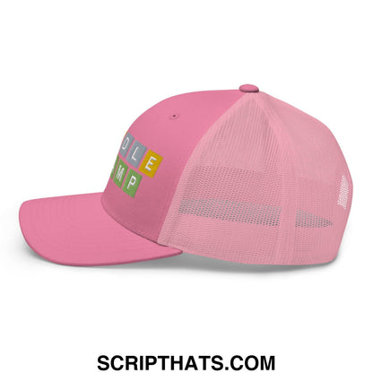 Wordle Champ Retro Trucker Hat Pink