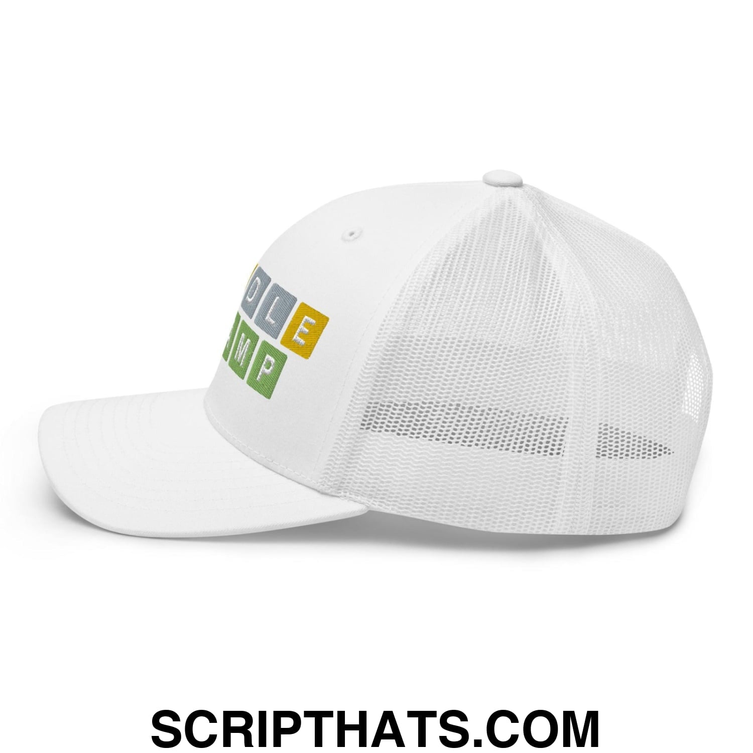 Wordle Champ Retro Trucker Hat White