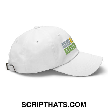 Wordle Expert Dad Hat White