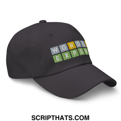 Wordle Expert Dad Hat Dark Grey