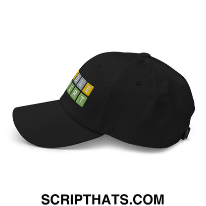 Wordle Expert Dad Hat Black