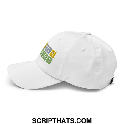 Wordle Expert Dad Hat White