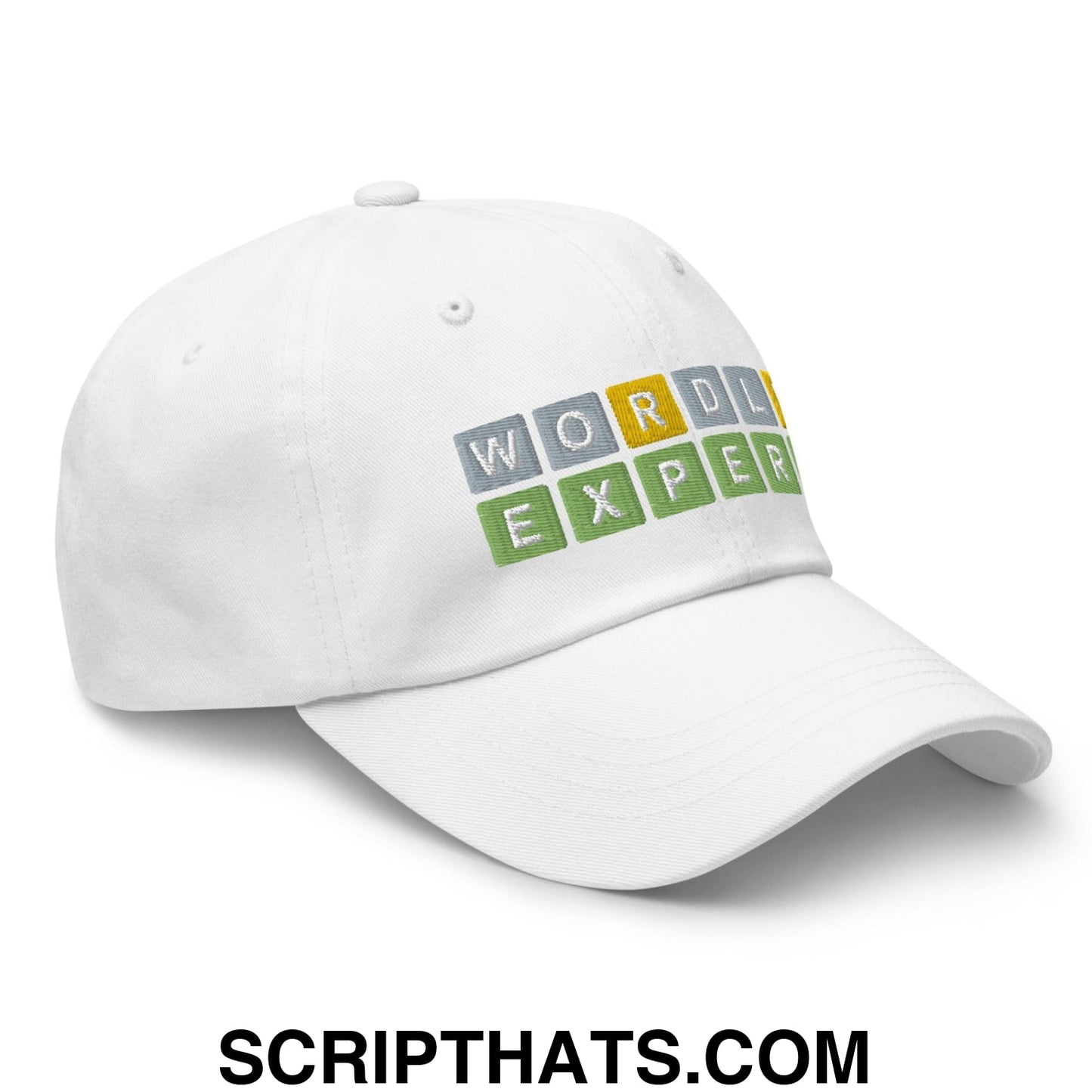 Wordle Expert Dad Hat White