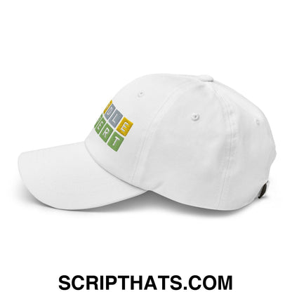 Wordle Expert Dad Hat White
