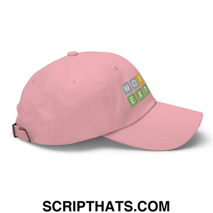 Wordle Expert Dad Hat Pink