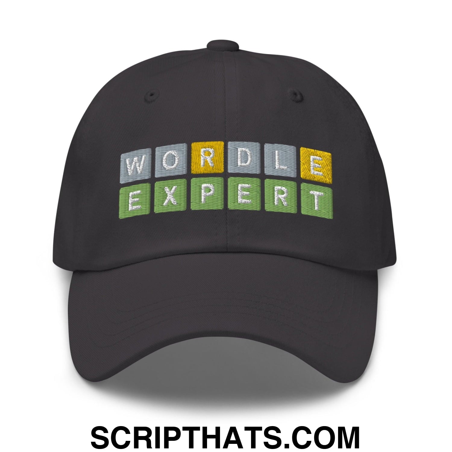 Wordle Expert Dad Hat Dark Grey